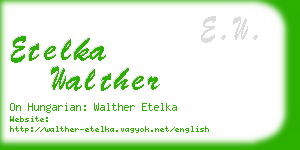 etelka walther business card